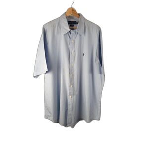 Polo Ralph Lauren Blake Shirt XXL – Blue Gingham Check Short Sleeve